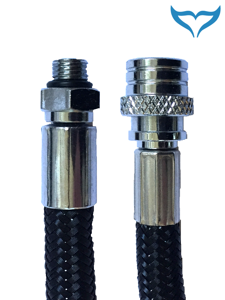 Miflex Inflator Schlauch schwarz Inflatorschlauch black 3/8″ 17 20 24 – 64 cm Ne – Bild 9