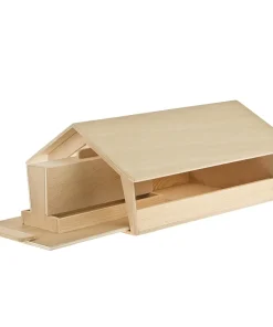 Vogelhaus Futterautomat 30x20x20 cm Holz Kinder Bausatz Werkset Bastelset ab 11 J.