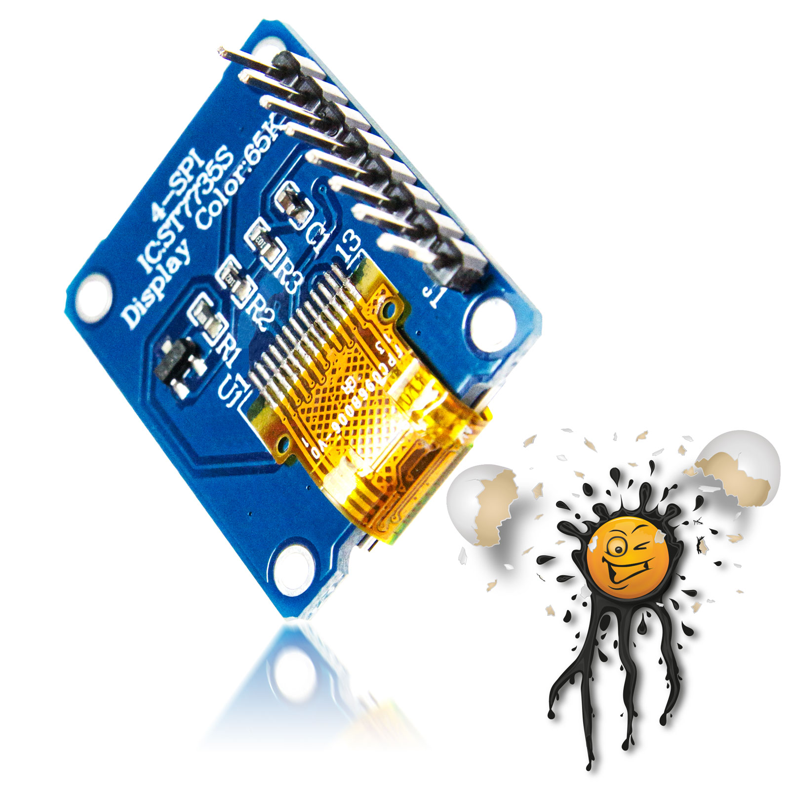 0.96″ SPI Vollfarben Full Color LCD Display 80×160 – Bild 3