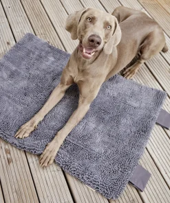 Reisedecke Wolters „Vagabund meets Cleankeeper“, Mikrofaser nimmt Schmutz und Feuchtigkeit, 100x70cm, wasserabweisend, grau