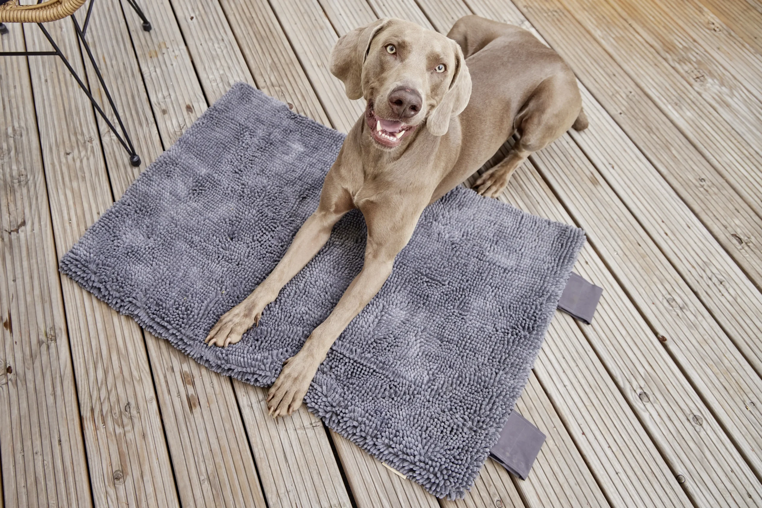 Reisedecke Wolters „Vagabund meets Cleankeeper“, Mikrofaser nimmt Schmutz und Feuchtigkeit, 100x70cm, wasserabweisend, grau