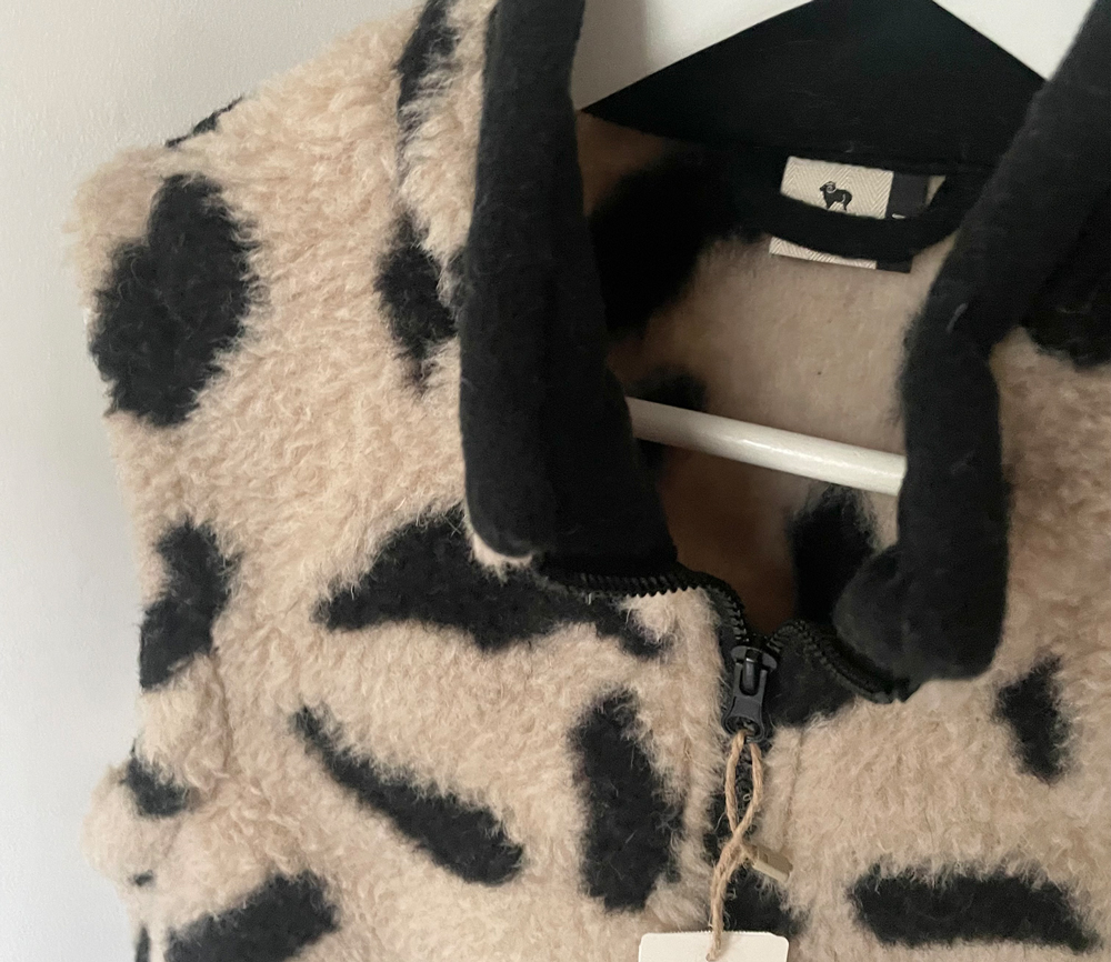 Alwero – Bodywarmer WALKER Adult, Biowolle, LEO Gepard, unisex – Bild 6