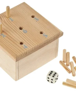 Würfelspiel Holz Bausatz Werkset mit Spielanleitung ab 11 Jahren