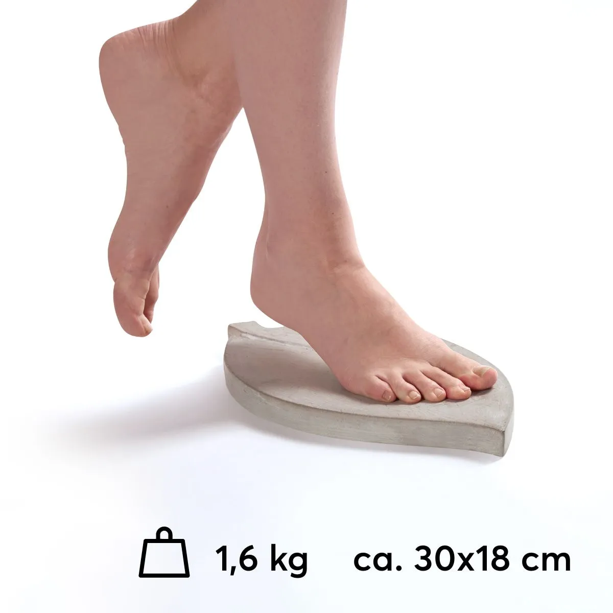 XXL Trittsteine große Blätter Garten 1 Paar Tritt-Steine Beton 35×18 cm – Bild 7