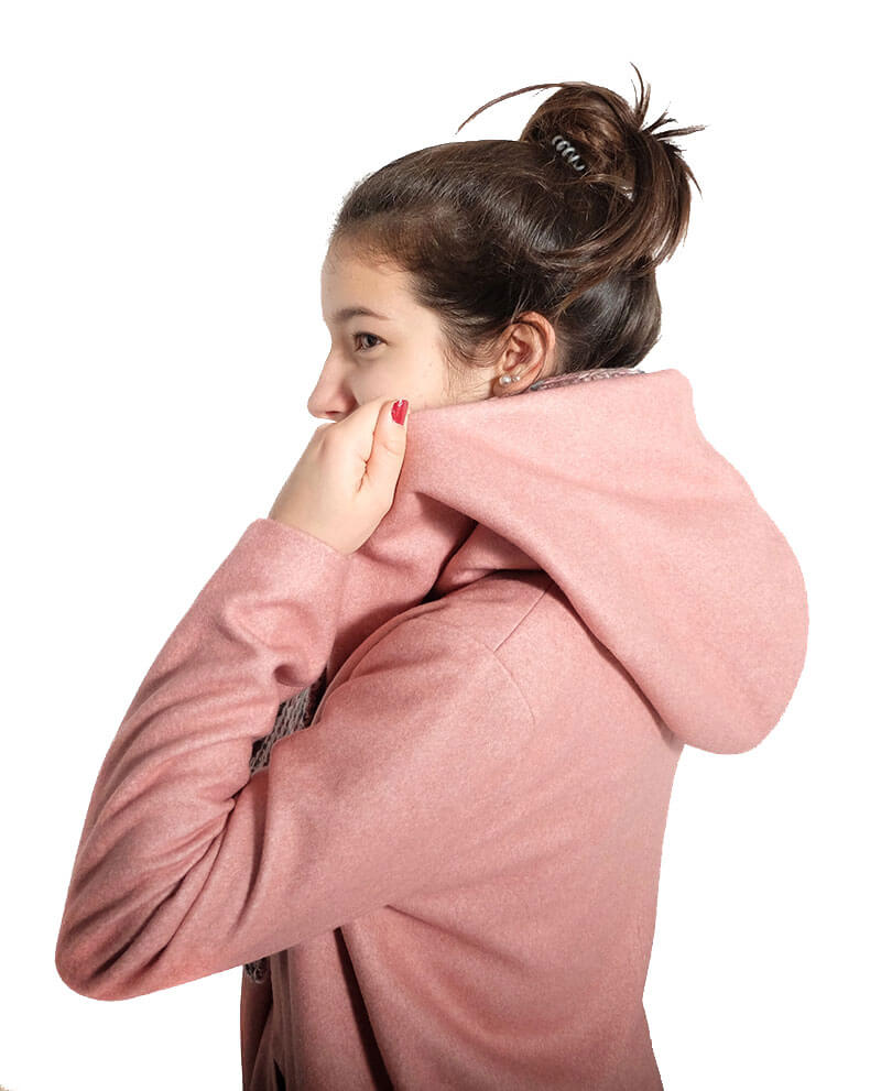 Jacke mit übergroßer Kapuze, “DINA”, Gr. 158 – 46 – Bild 4