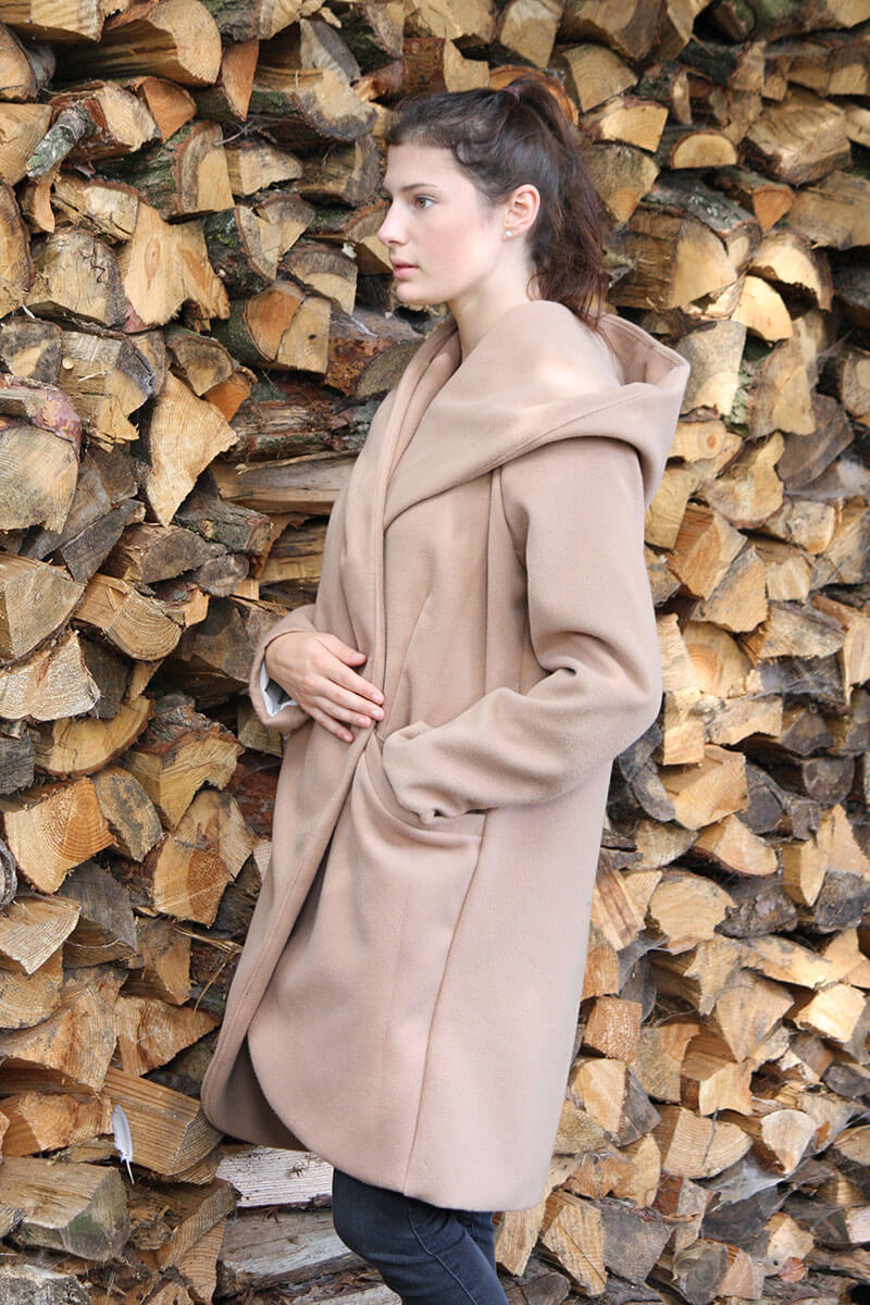 Jacke mit übergroßer Kapuze, “DINA”, Gr. 158 – 46 – Bild 7