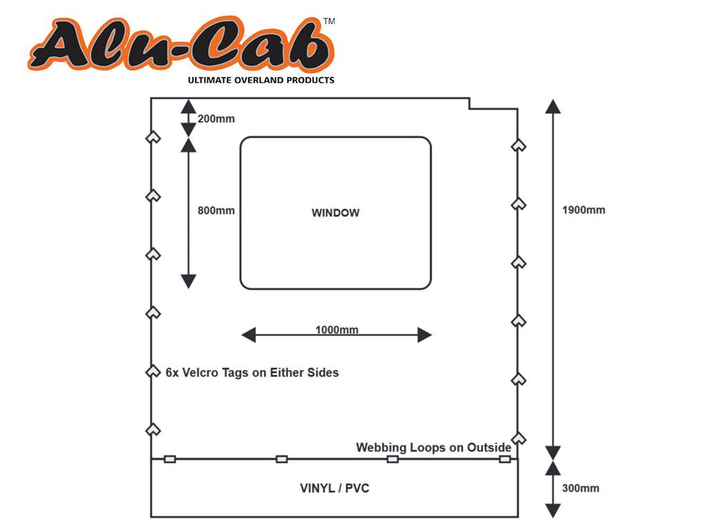 ALU-CAB 270° MARKISE SEITENWÄNDE SET RECHTS – Bild 6
