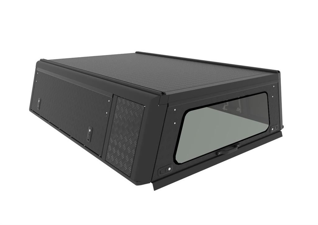 Alu-Cab Hardtop EXPLORER für Nissan Navara King Cab ab Bj. 2016 schwarz / geriffelt – Bild 4