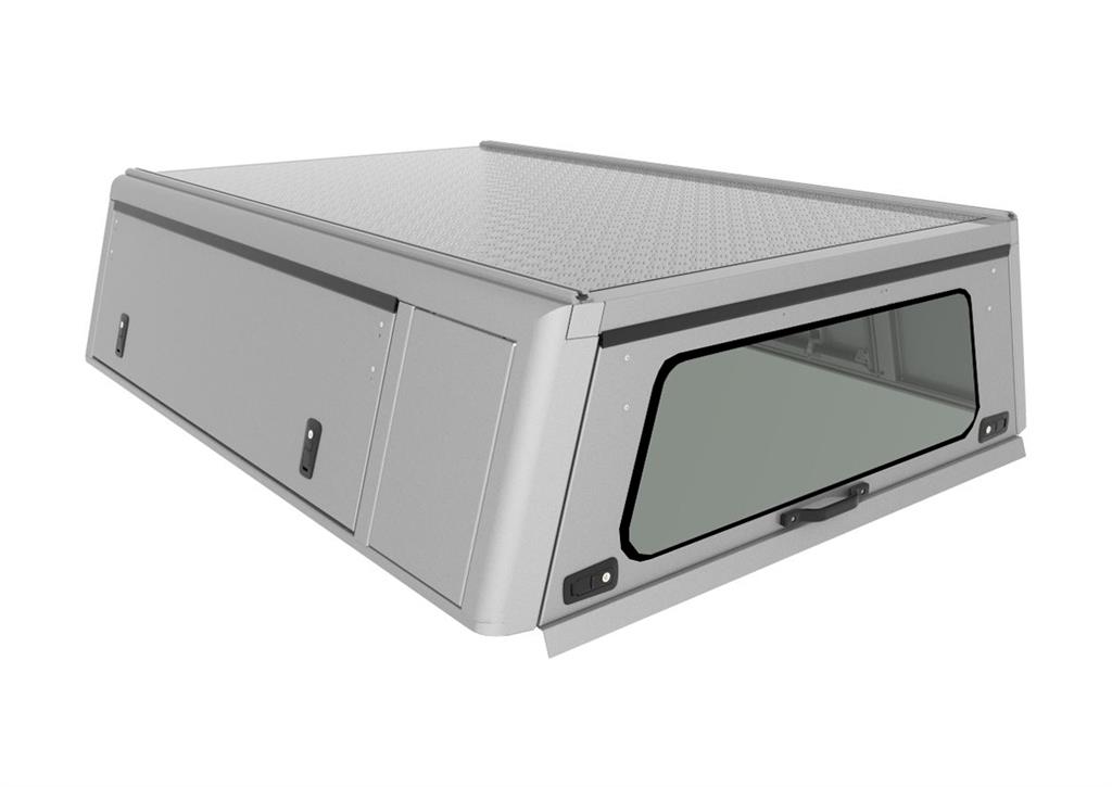 Alu-Cab Hardtop EXPLORER für Nissan Navara King Cab ab Bj. 2016 schwarz / geriffelt – Bild 3