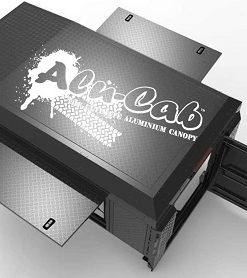 Alu-Cab Canopy Camper Toyota Hilux Revo X/Cab ab 2016+ in schwarz