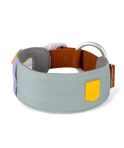 Woolly Wolf „Alpha 360°“ Halsband, 100% recyceltes Polyester, extra breit/weich, Gletschergrün-Mix (S)