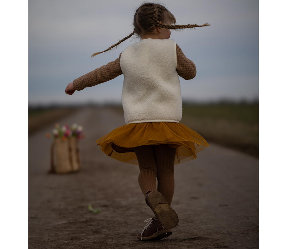 Alwero – Bodywarmer „TYB“ Junior, Biowolle, OFF-WHITE, ultra light – Bild 7