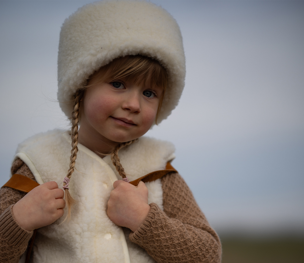 Alwero – Bodywarmer „TYB“ Junior, Biowolle, OFF-WHITE, ultra light – Bild 8