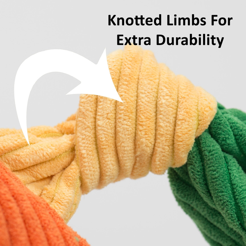 HuggleHounds Knottie, Stuey Sock Monkey Knottie (Extrem beißfest – Tuffut-Technology), small – Bild 6