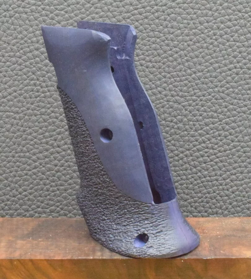 Brünner CZ75 Shadow 2, Targetgriff, Ausführung 19, Nußbaum, Lila, teilpunziert – Bild 4