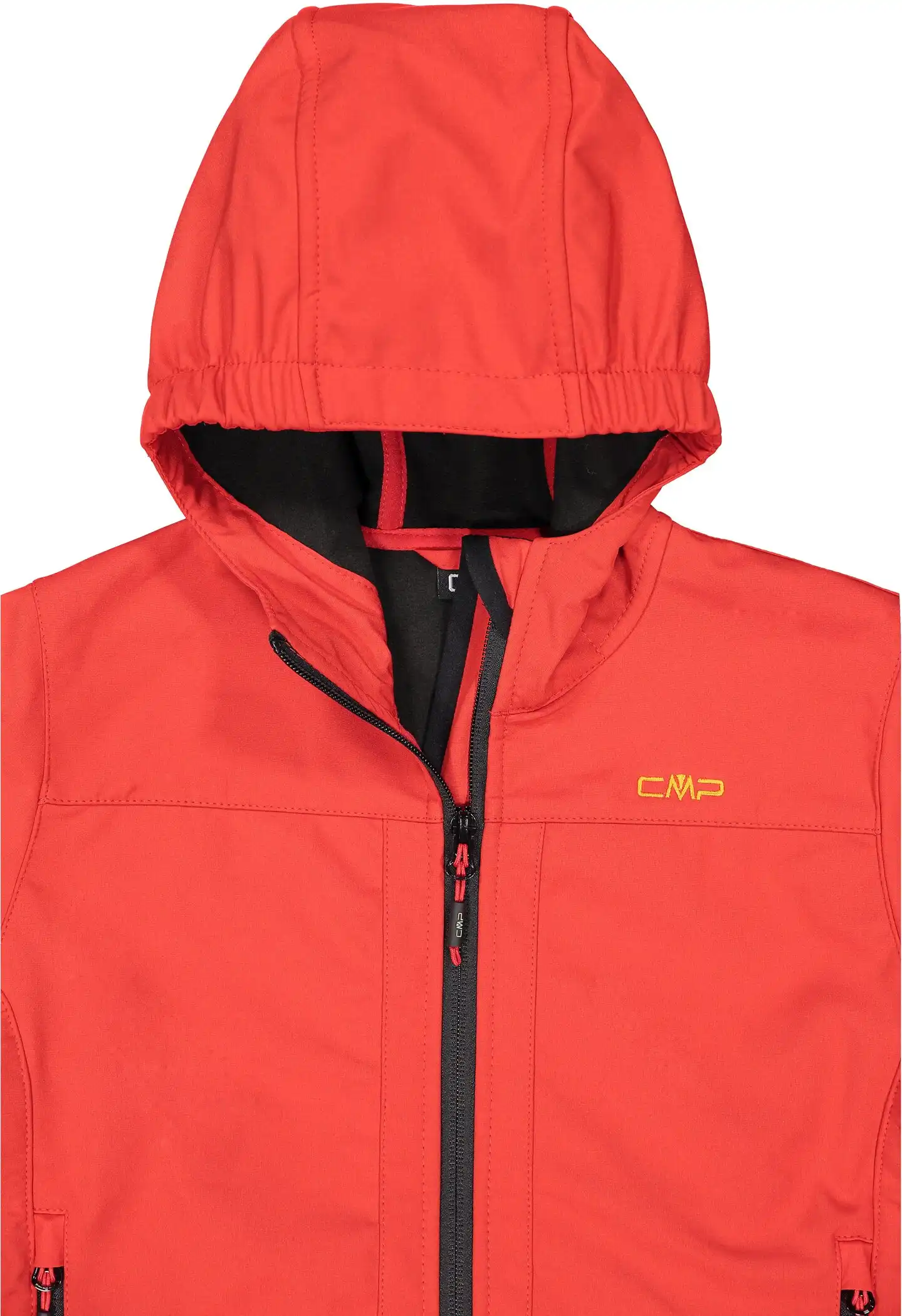 BOY SOFTSHELL JACKET FIX HOOD FERRARI-NERO – Bild 5