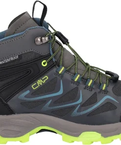 KIDS BYNE MID WP OUTDOOR SHOES ANTRACITE-ACIDO