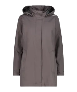 WOMAN JACKET SNAPS HOOD