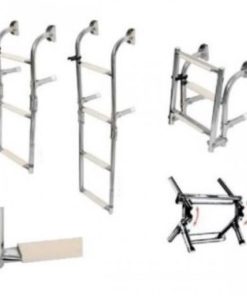 Edelstahl Badeleiter Heckmontage