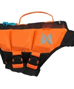 Non-stop dogwear Protector life jacket, Schwimmweste mit Griff (Auftrieb, Stabilität und Bewegungsfreiheit), black/orange (2, 4, 5, 6, 7)