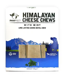 Pawfect Himalayan Cheese Dental Chew Bar mit Minze, gegen Mundgeruch (3 Riegel à 65 g)