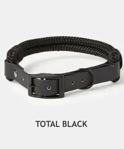 Tauhalsband+Webbin (schmutz- und wasserabweisend), schwarz/schwarz (M)