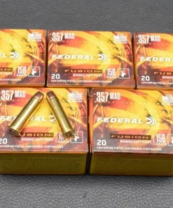 100 Patronen, Federal, Fusion, Kal. 357 Mag., Soft Point, 10,2g/158gr, zum Sonderpreis!