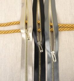 Reißverschluss, teilbarer Reißverschluss, Satin – 55 cm Länge