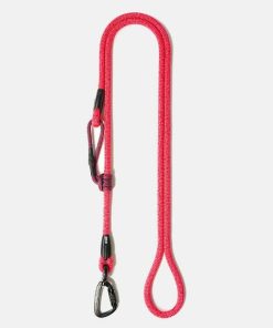 Ringhio, Ausziehbare Tau-Leine, 1,20m-1,80m, stufenlos verstellbar, koralle (handsfree)