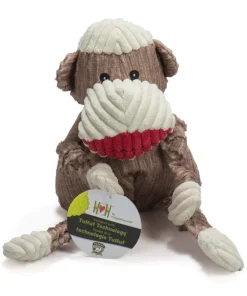 HuggleHounds Knottie, Stuey Sock Monkey Knottie (Extrem beißfest – Tuffut-Technology), small