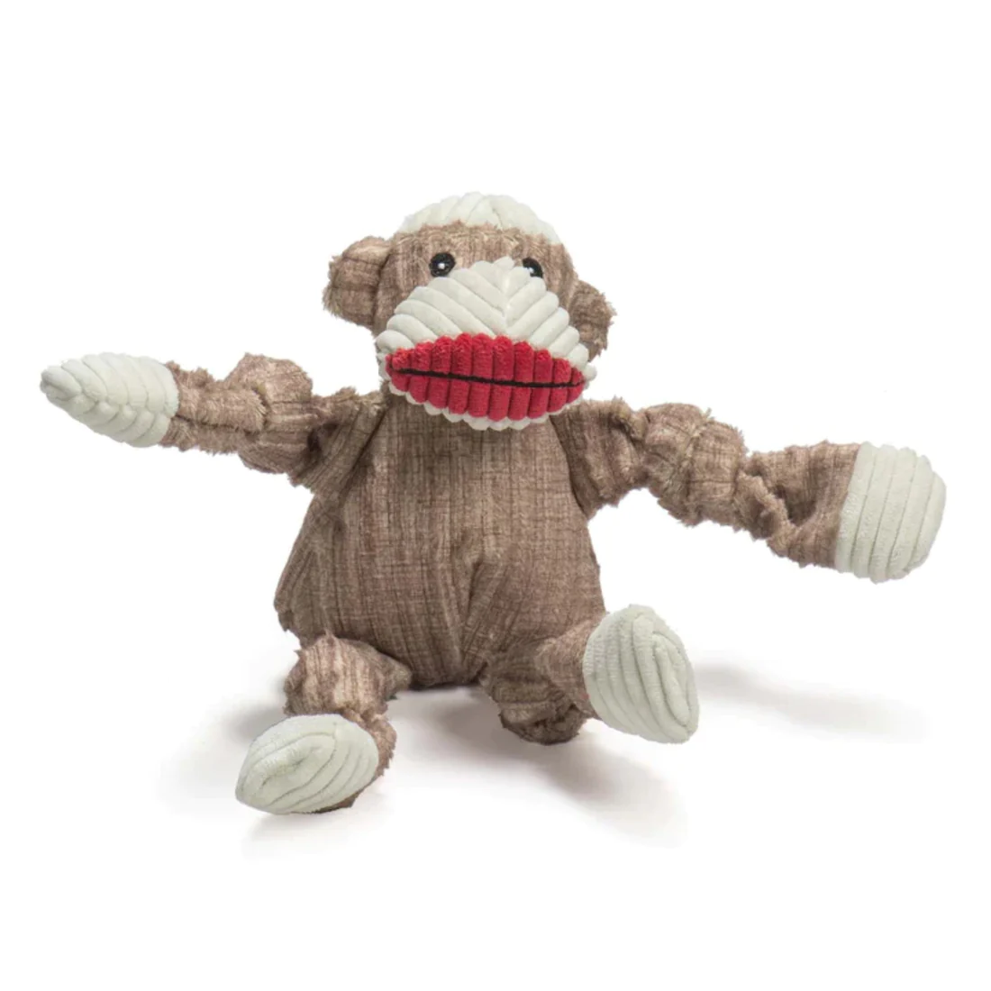 HuggleHounds Knottie, Stuey Sock Monkey Knottie (Extrem beißfest – Tuffut-Technology), small – Bild 4