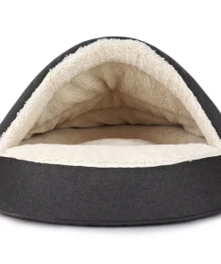 mypado Shell Mono Hundehöhle, waschbar, Made in Germany, 75x75cm, anthrazit (Standard Füllung)