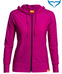 iQ UV 300 UV Kapuzen Jacke Damen Outdoor cassis violett purple M L XL XXL Ladies