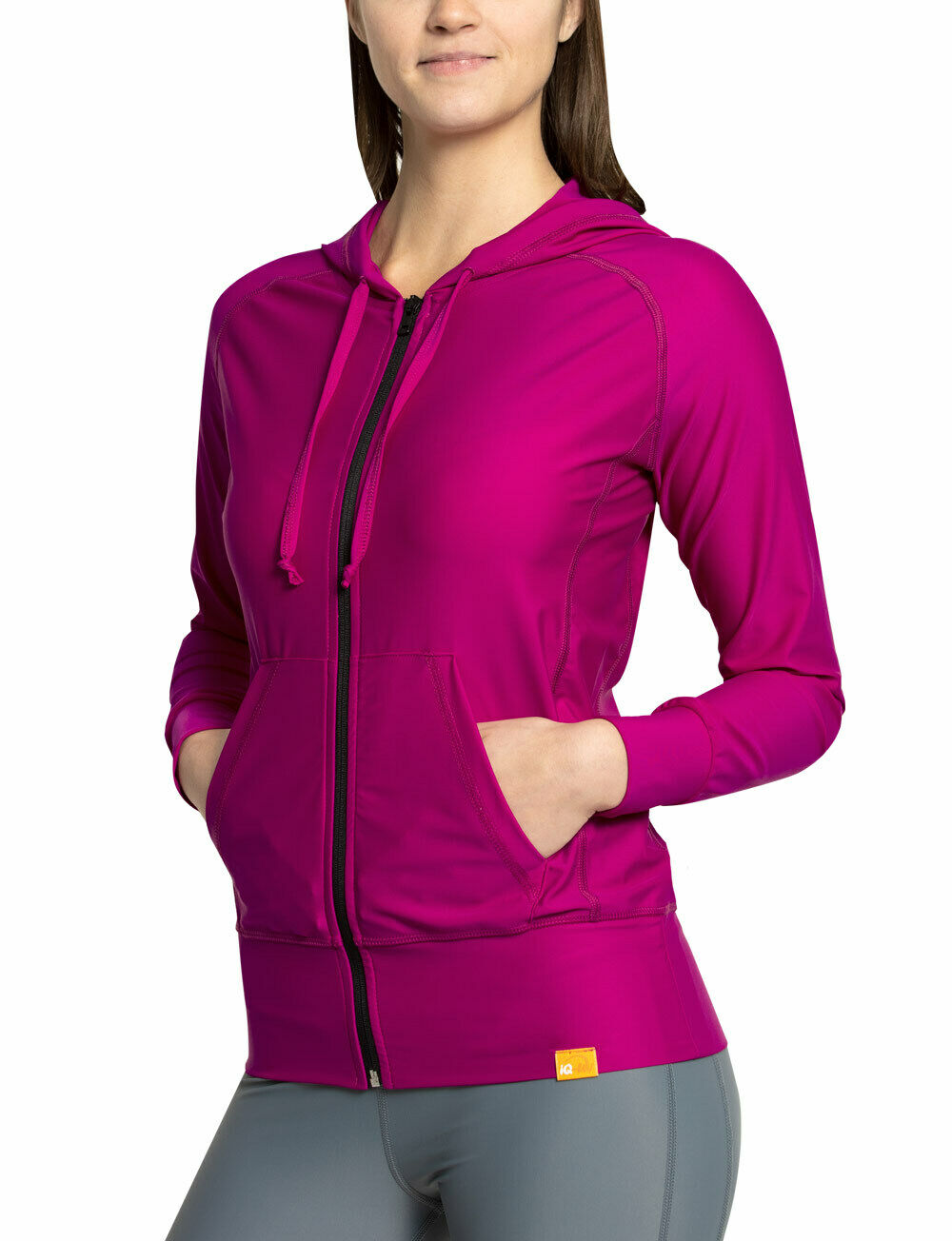 iQ UV 300 UV Kapuzen Jacke Damen Outdoor cassis violett purple M L XL XXL Ladies – Bild 3