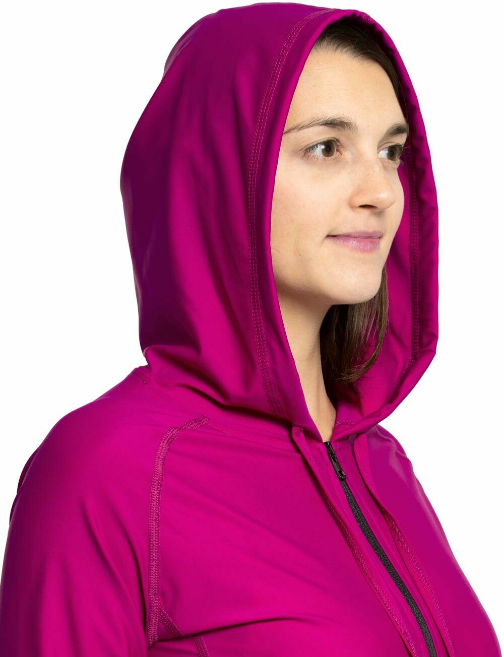 iQ UV 300 UV Kapuzen Jacke Damen Outdoor cassis violett purple M L XL XXL Ladies – Bild 6