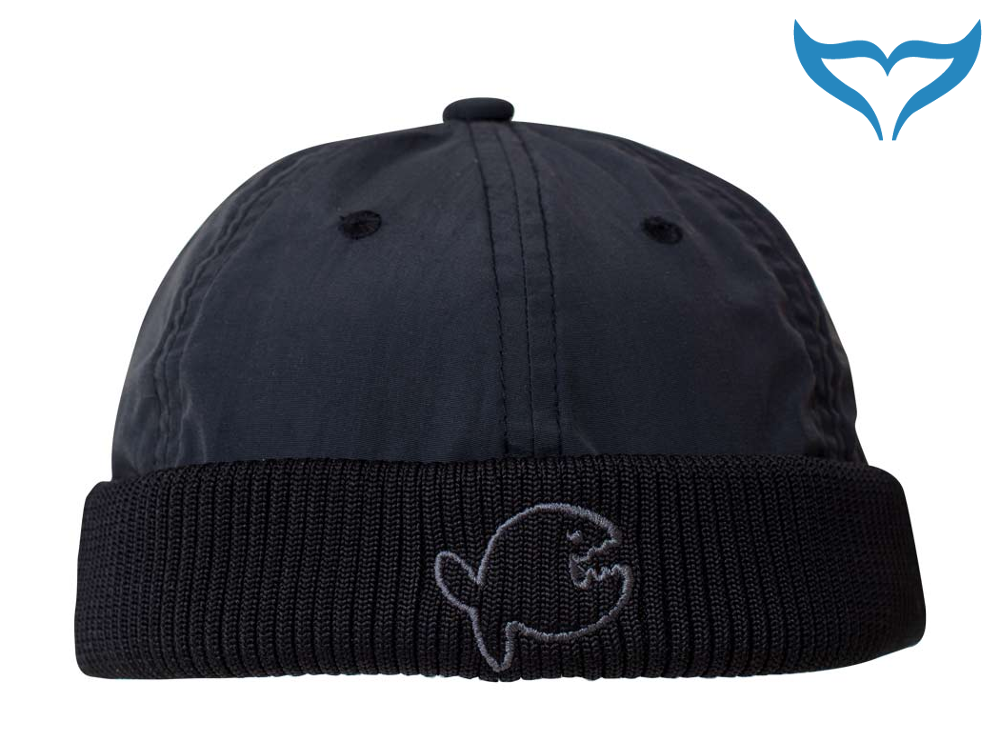 iQ Cap Skull UV 400 black schwarz Docker Mütze Kappe Hat Schutz Fish Neu – Bild 2