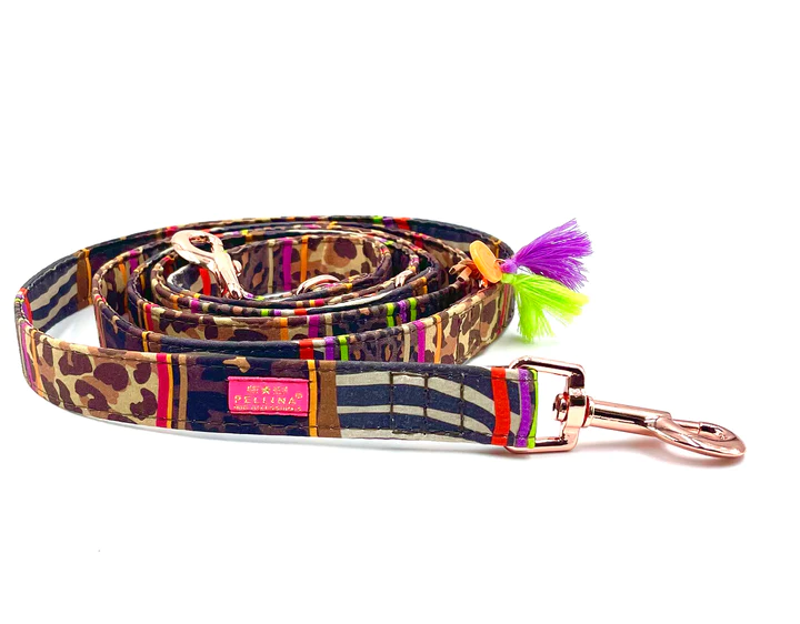 PELLINA 3-fach verstellbare Leine „Freaky Animal“, 20mm, 1,8m, M, 2cm – Bild 2