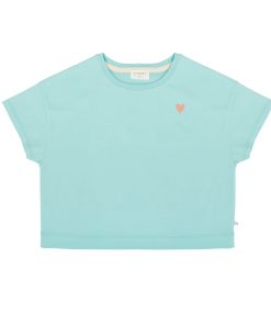 JENEST – T-Shirt “LIVIA“, aqua green, Biobaumwolle