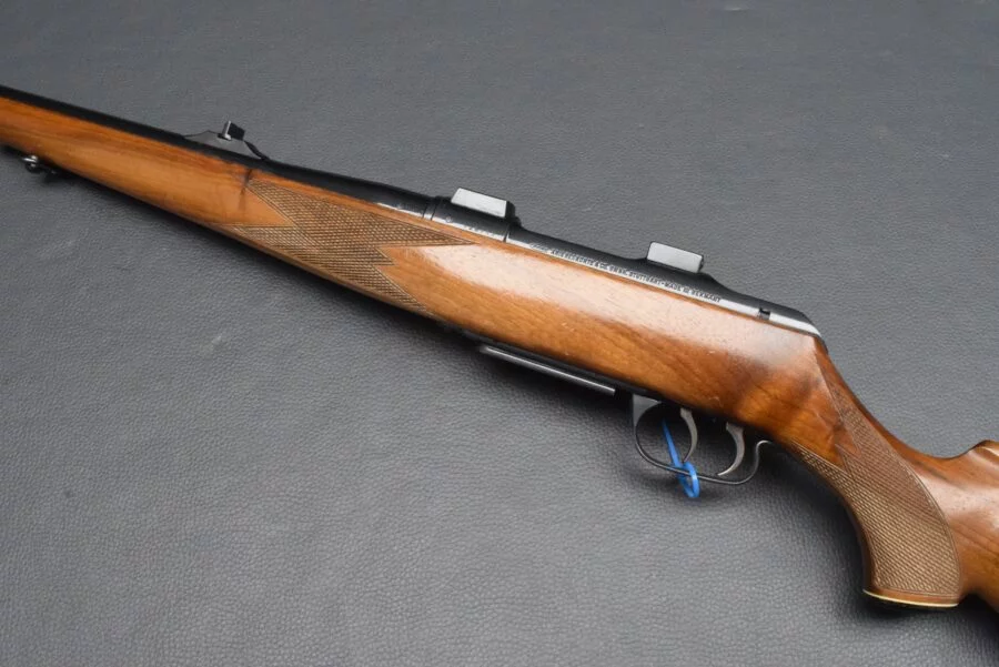 Krico Jagdrepetierer, Kaliber 5,6×57, Stecher, EAW Montagebasen – Bild 2