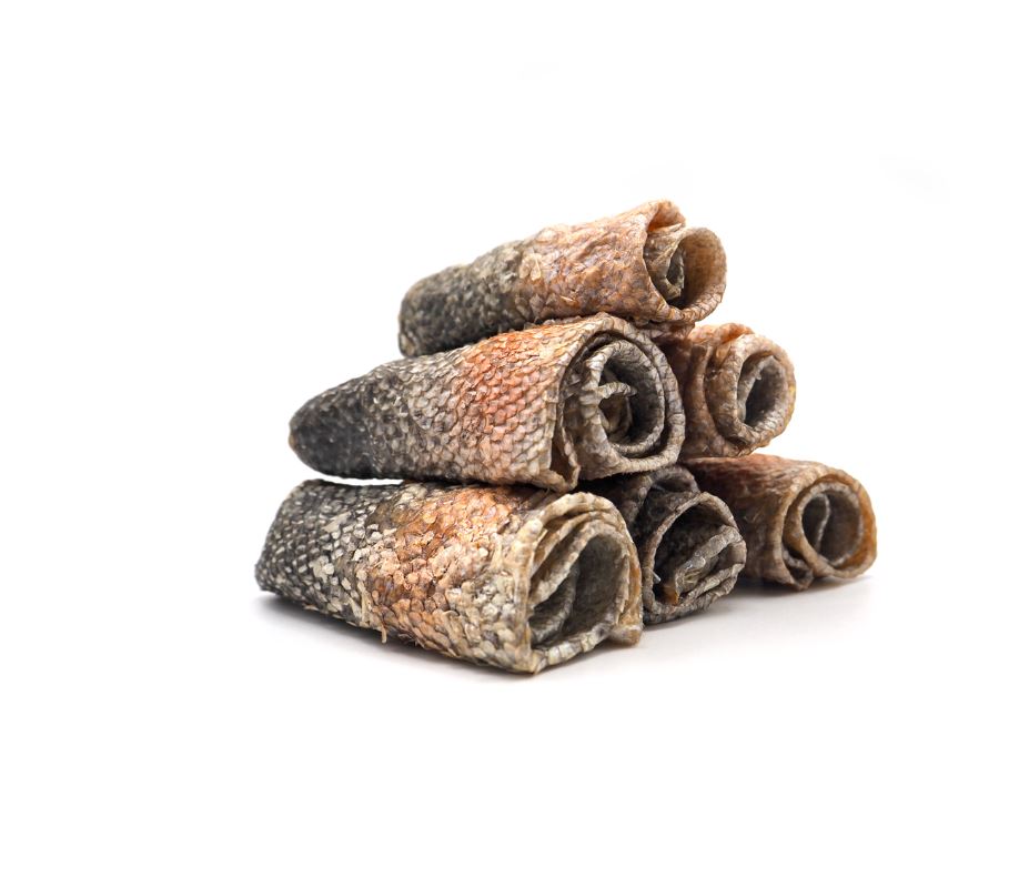 Lachs Rolls, 100% frischer Lachshaut mit Omega-3-Fettsäuren, 10cm (5 Rollen)