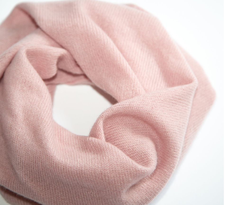 Papa Lobster – Rundschal Kids/Teens, ‚NIKI‘, cameo rose, Kaschmir – Bild 6