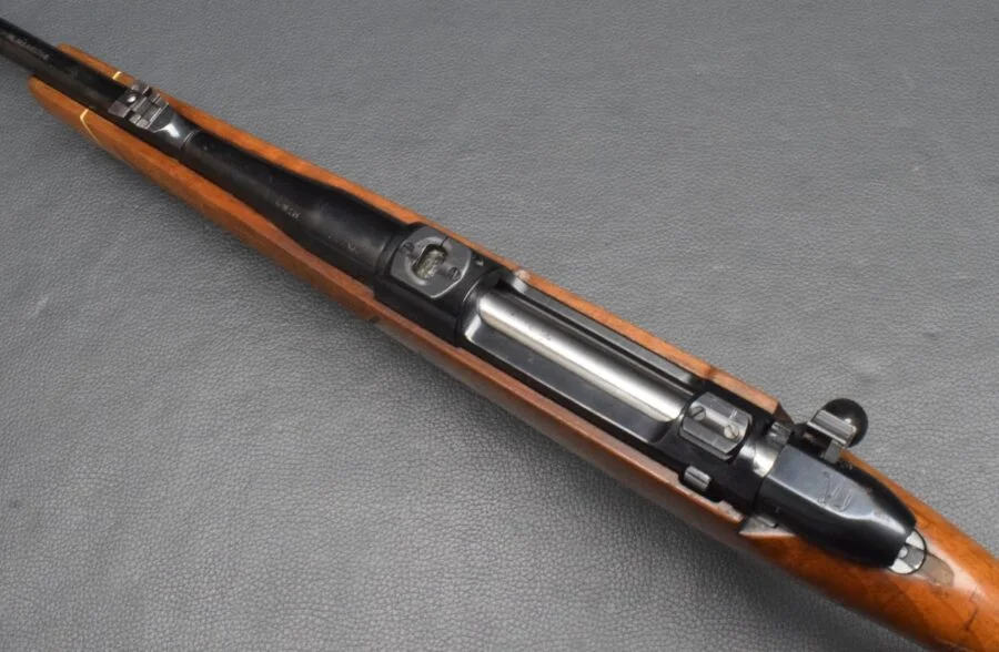 Mauser 2000, Repetierbüchse, Kaliber 7×64. mit Schwenkmontagebasen, gut – Bild 4