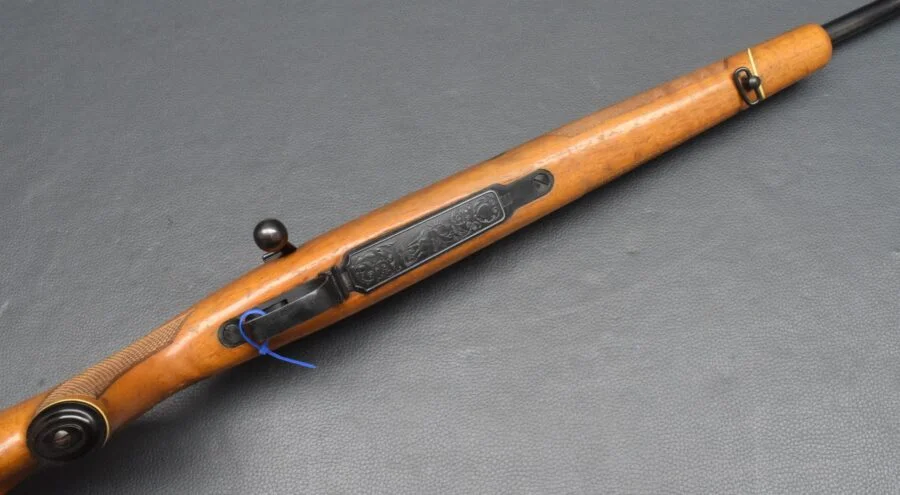 Mauser 2000, Repetierbüchse, Kaliber 7×64. mit Schwenkmontagebasen, gut – Bild 8