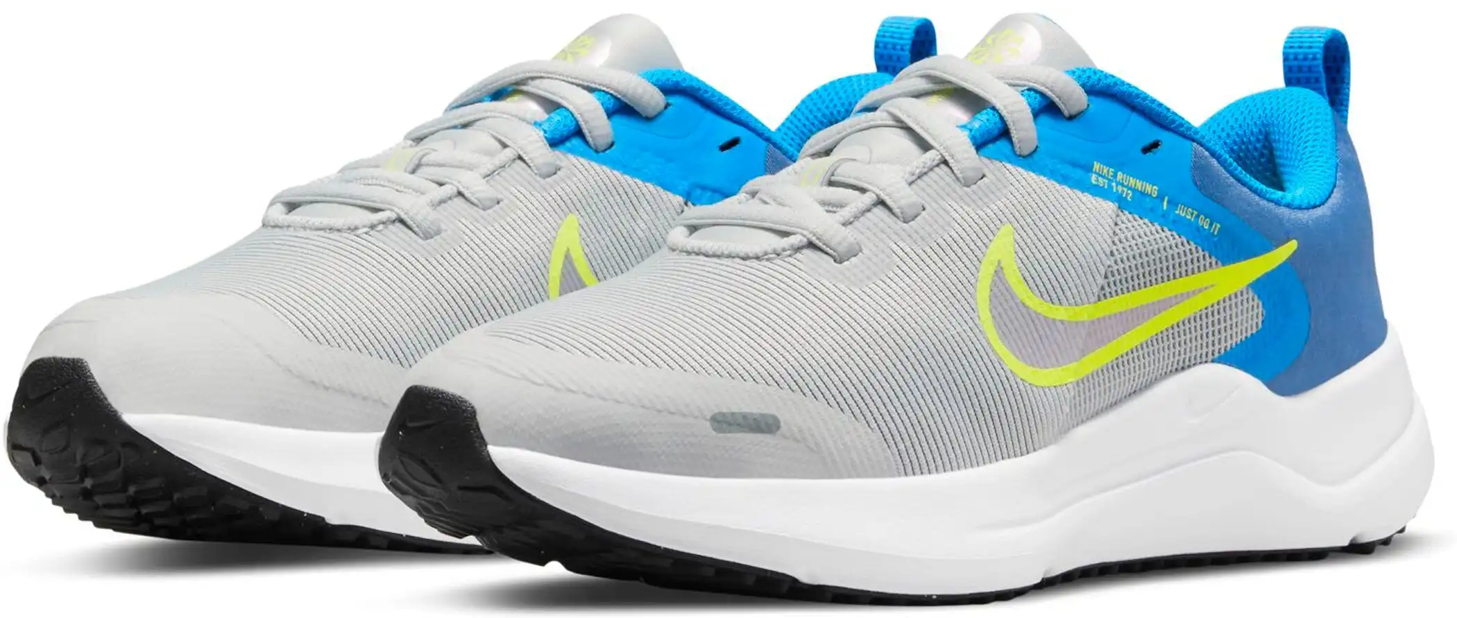 NIKE DOWNSHIFTER 12 BIG KIDS' GREY FOG/GREY FOG-FLAT PEWTER – Bild 5