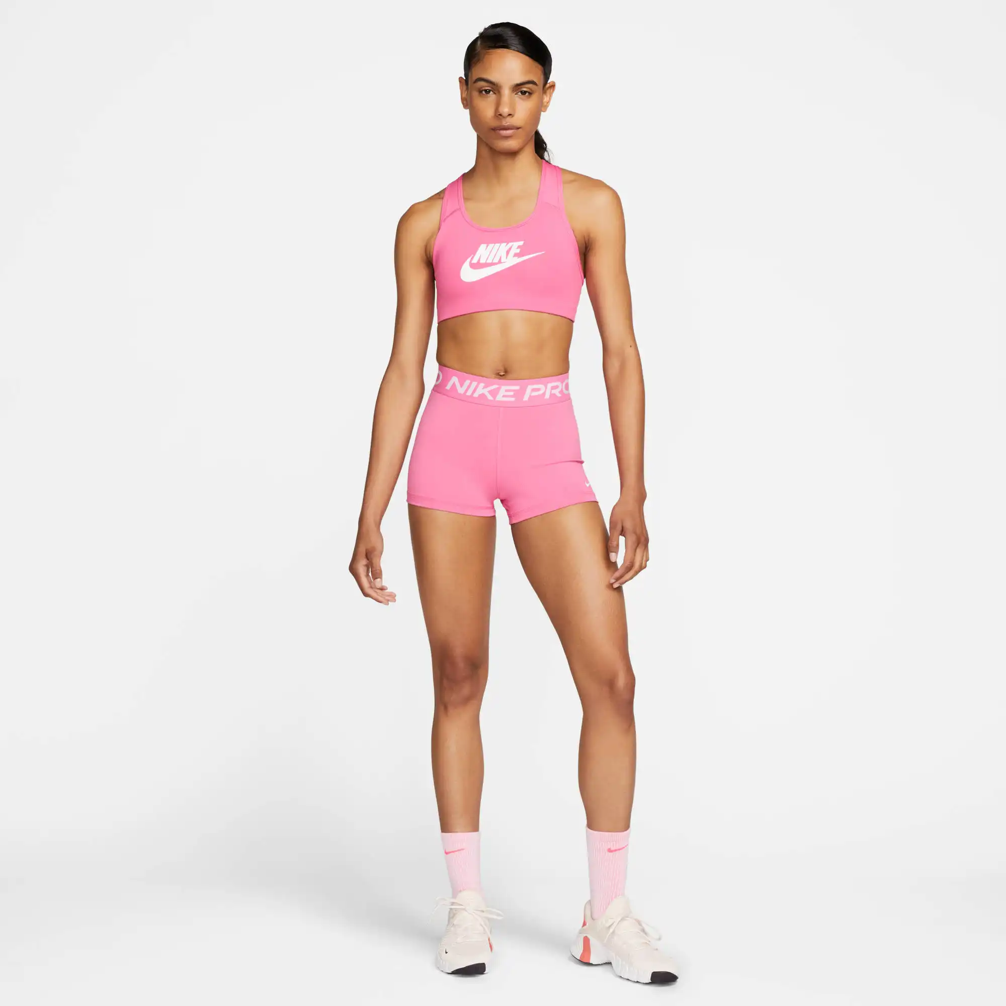NIKE DRI-FIT SWOOSH WOMEN'S ME PINKSICLE/WHITE/WHITE – Bild 4