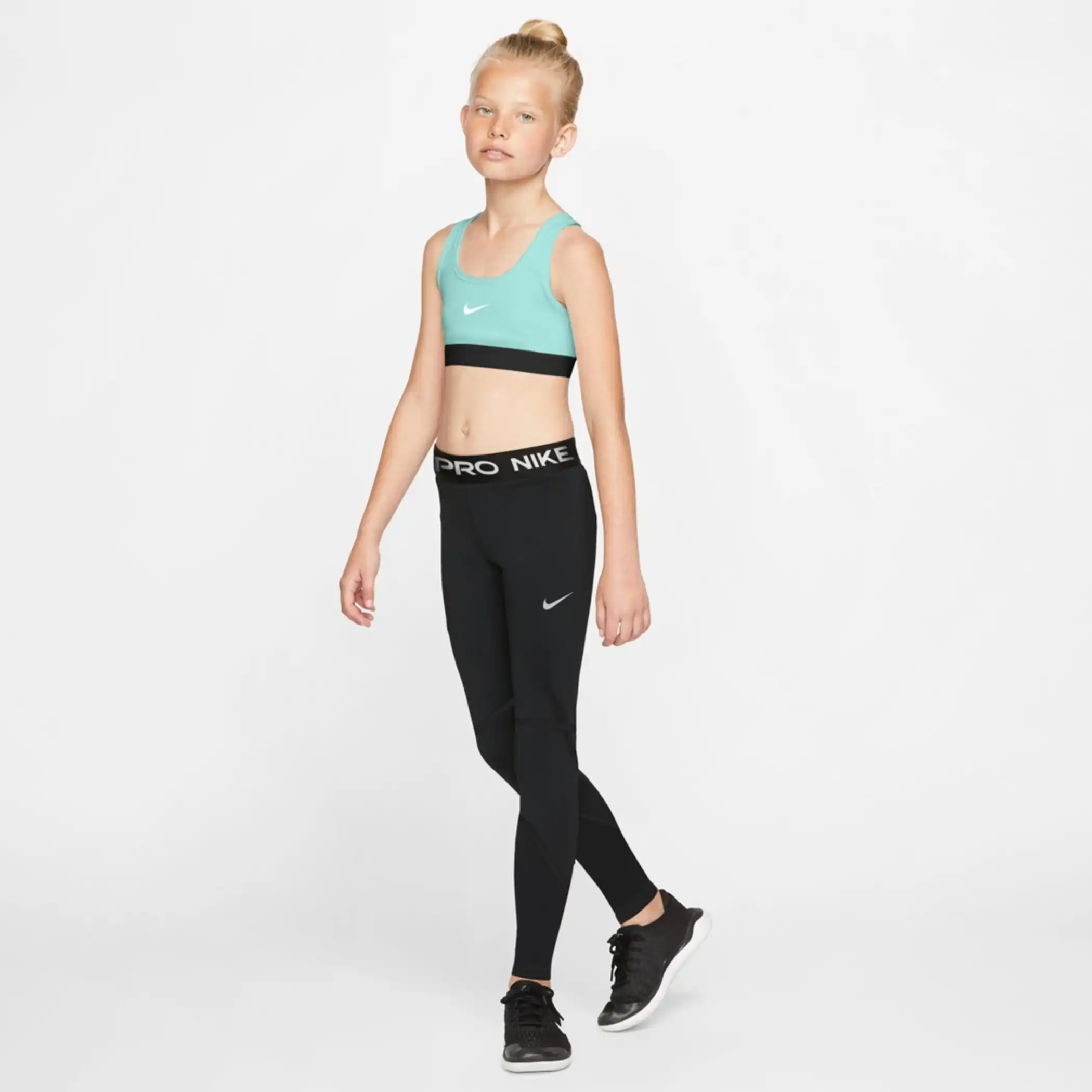 NIKE PRO BIG KIDS' (GIRLS') LE BLACK/WHITE – Bild 4