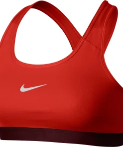 NIKE PRO CLASSIC BRA LT CRIMSON/NIGHT MAROON/WHITE