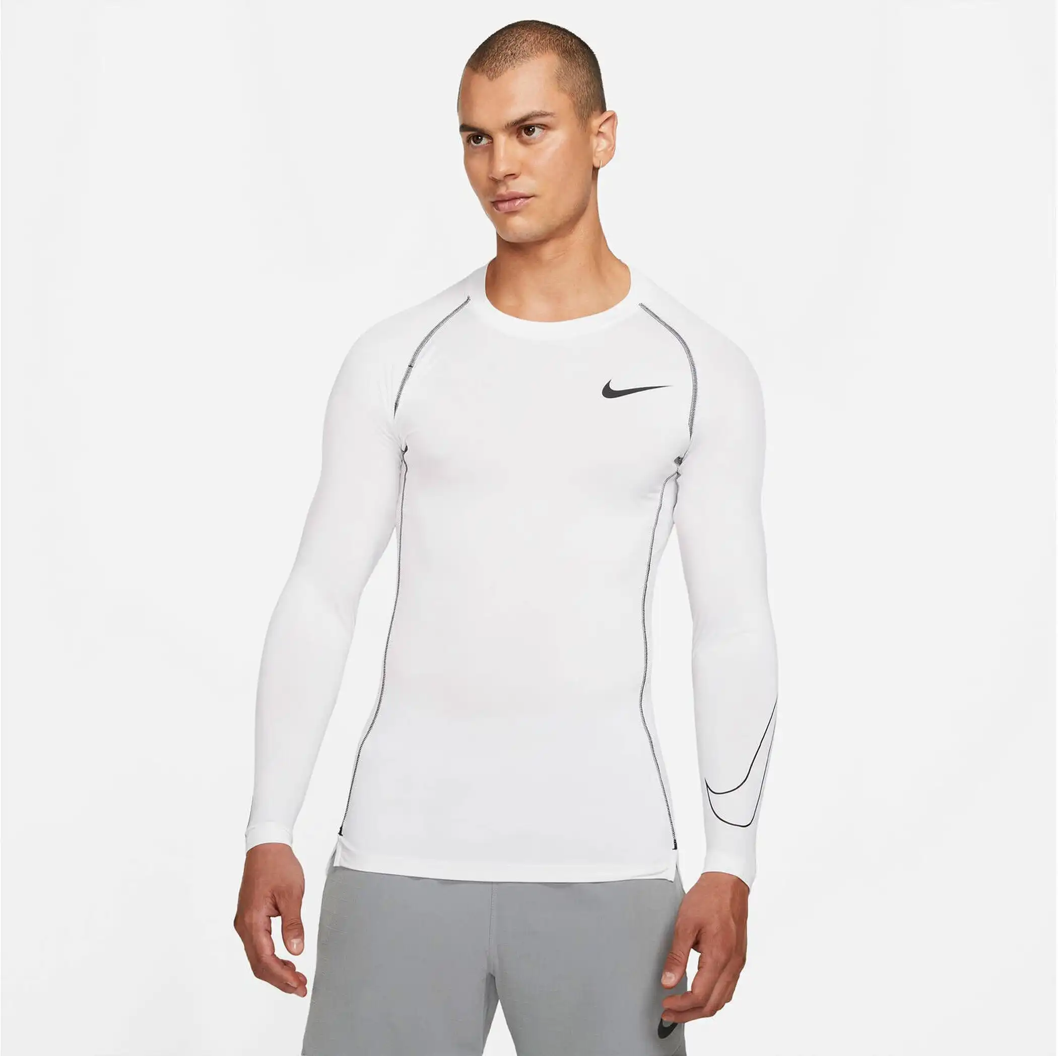 NIKE PRO DRI-FIT MEN'S TIGHT F WHITE/BLACK/BLACK – Bild 6