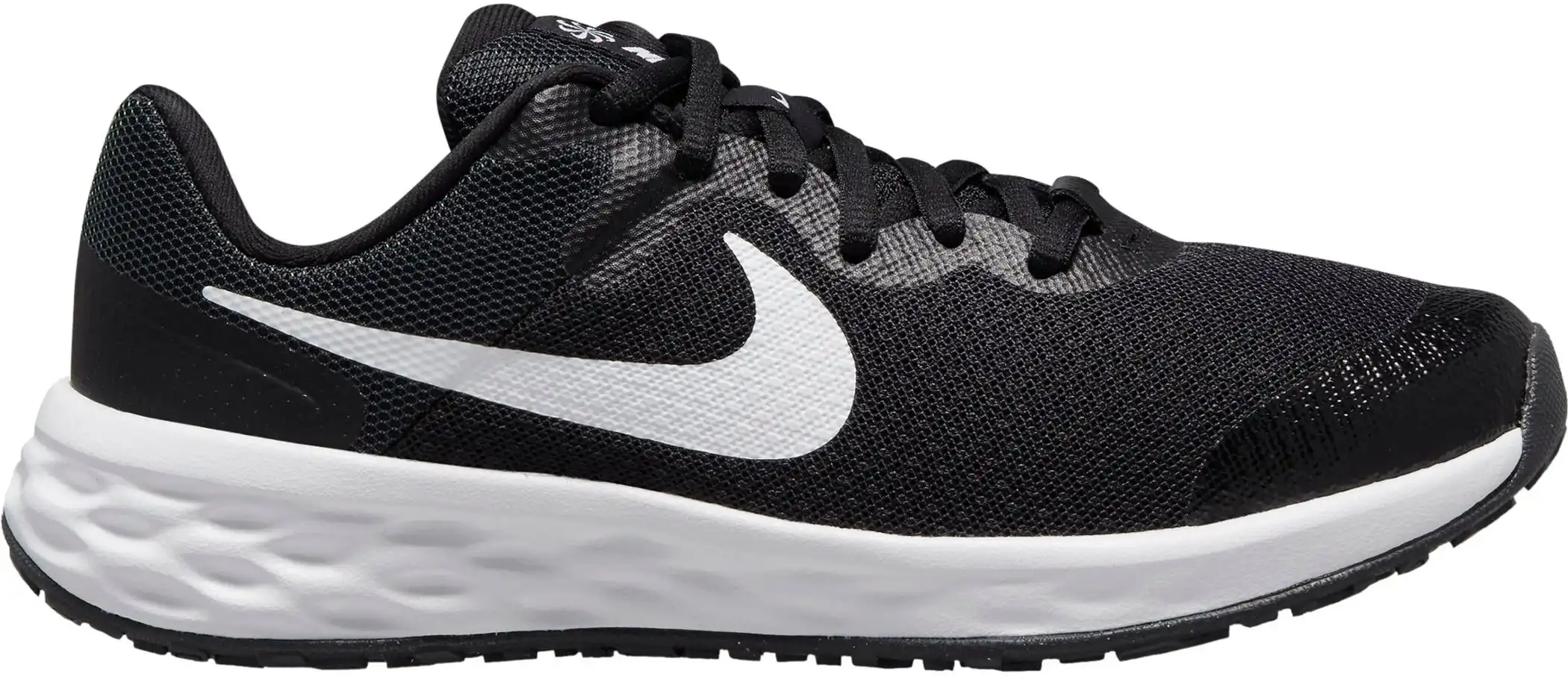 Nike Revolution 6 Big Kids' Ru BLACK/WHITE-DK SMOKE GREY – Bild 2