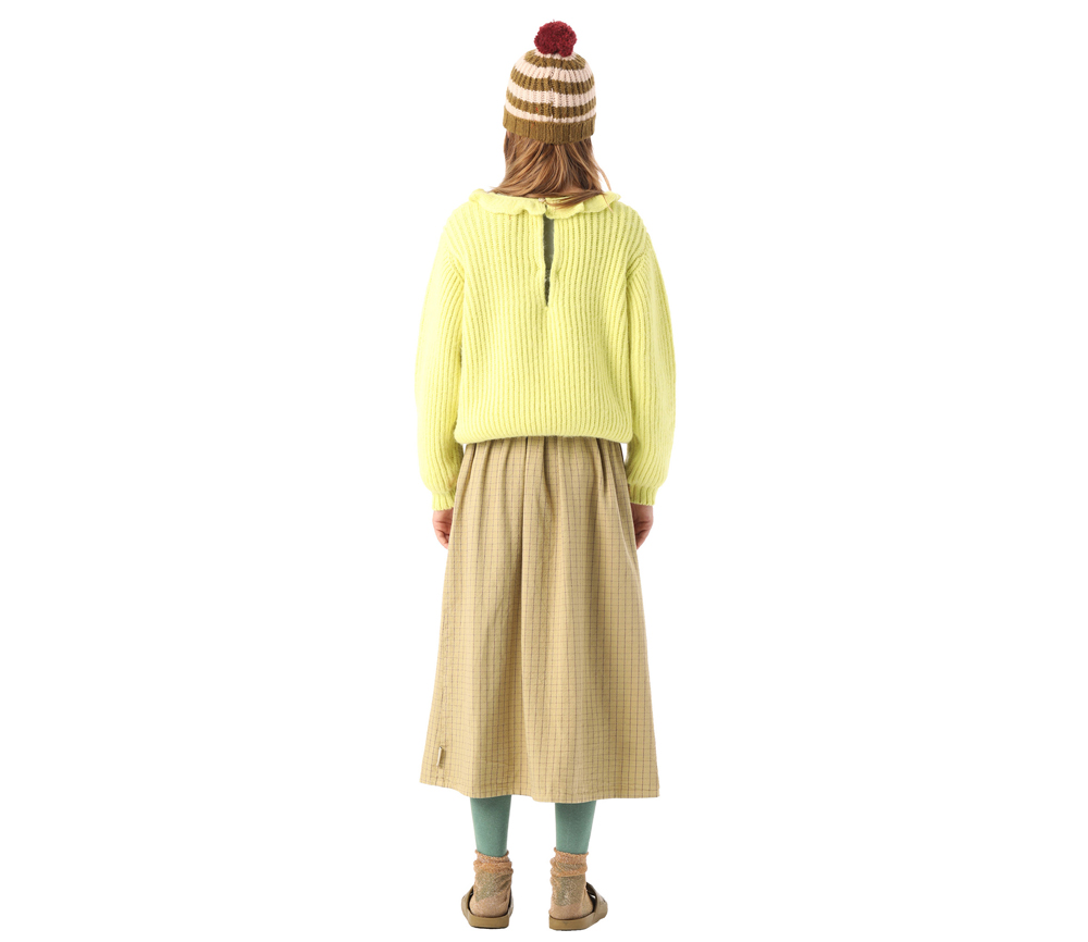 PiuPiuChick – Strickpullover „Collar“, Mint, Alpaka/Wolle Mix – Bild 4